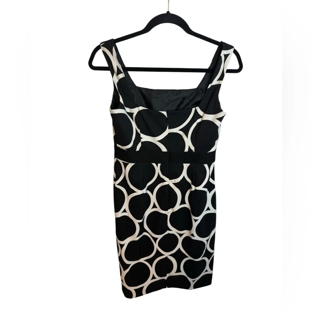 London Times Black & White Retro 80s Style Dress